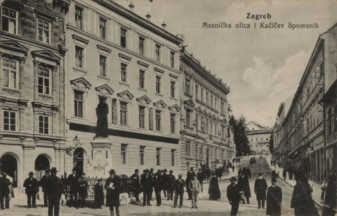 Mesnička ulica, razglednica je putovala 1915. godine